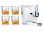 Whiskey set 4 sklenice s kbelíkem na led a kleště HT-2218...