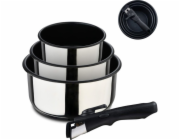Sada hrnců nerez s nepřilnavým povrchem  Click&Cook 3 ks 16, 18, 20 cm BG-32293-MM