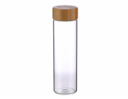 Lahev skleněná přenosná s bambusovým víkem 600 ml BG-20136-MM
