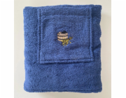 Zástěra do sauny NAMU TEKSTILE 55x150cm modrá 100% bavlna