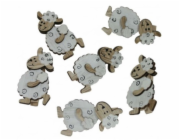 Dekorace ovečky samolepící 6 ks