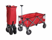 Plážový vozík skládací 75 cm červená KO-DG9000400
