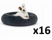 Unizoo Plyšová postel M 60cm - tmavě šedá x 16