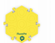 Woopie FluentPet - HexTile Flex - Pěnová podložka na knoflíky - Žlutá