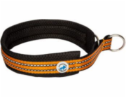 All For Dogs Oranžový obojek pro psy s poloviční škrticí kroužkem velikost 50