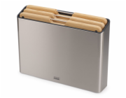 Joseph Joseph Folio Steel 3-tlg. Schneidebrett-Set Bambusblock
