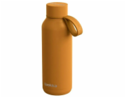 Quokka Solid s popruhem - termoska z nerezové oceli o objemu 510 ml s popruhem (hořčice)