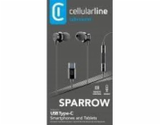 Cellular Line Cellularline USB-C In Ear sluchátka s mikrofonem, černá