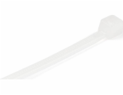 Startech 10cm(4") Cable Ties, 2mm(1/16") wide, 22mm(7/8") Bundle Diameter, 8kg(18lb) Tensile Strength, Nylon Self Locking Zip Ties with Curved Tip, 94V-2/UL Listed, 100 Pack, White - Nylon 66 Plastic 
