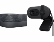 Logitech Klávesnice Ergo K860 (920-010108) + Brio 100 (960-001585)