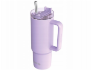 Quokka Stream - Termohrnek z nerezové oceli 950ml s brčkem (fialový)