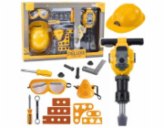 LeanToys Sada nářadí pro kutily Pneumatické kladivo na baterie 21dílná