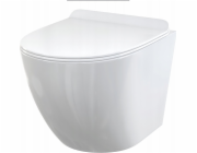ALCADRAIN Závěsná toaleta WC SOLID + WC sedátko SLIM SOFTCLOSE, duroplast