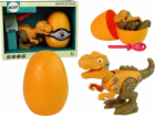 LeanToys Stavebnice Tyrannosaurus Rex s dinosaurem a vejc...