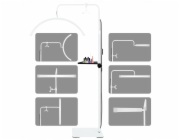 MichaelMarinelli Kosmetická LED lampa bez stínů Měsíc na líčení nehtů a řas 45w + dálkové ovládání / Gx580pro bílá