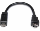 StarTech Adaptér microUSB - miniUSB USB, černý (UUSBMUSBMF6)