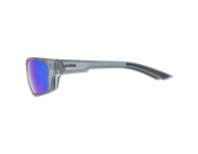 Sluneční brýle UVEX Sportstyle 233 P, smoke mat/polavision mirror blue (cat.3)