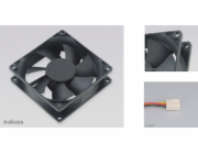 AKASA ventilátor 4cm Black Fan, 40x40x10mm, Sleeve bearing, 24.87 dBA, 3 pin