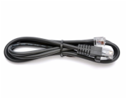 Kabel RJ12 9-12V pro pokladní zásuvku a tiskárnu/pokladnu, 1,1 m, černý