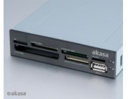AKASA čtečka karet AK-ICR-07 do 3.5", 6-slotová, interní, 1x USB 2.0