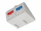 Modul French style Solarix 45x45mm pro 2 keystony úhlový ...