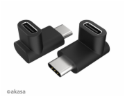 AKASA adaptér USB3.1 Gen2 Type-C na Type-C, 2ks v balení