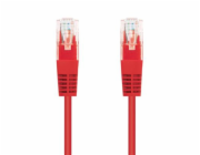 C-Tech CB-PP5-025R patch, Cat5e, UTP, 0,25m, červený C-TECH Kabel patchcord Cat5e, UTP, červený, 0,25m