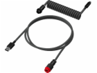 HyperX USB-C spirálový kabel šedo-černý