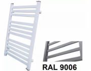 Hydroland Koupelnový radiátor KUMIKO 950X540 RAL 9006 429W// GRŁ-G/K-950X540-RAL