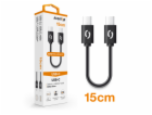 ALIGATOR Datový kabel POWER USB-C/USB-C 15cm, černý