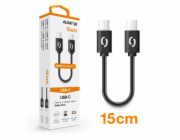 ALIGATOR Datový kabel POWER USB-C/USB-C 15cm, černý