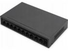 DIGITUS 8+2 Port FE PoE Switch 8 Port PoE 802.3at, 10/100...
