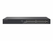 LANCOM GS-3126XP - Prepínac - L3 Lite - rízený - 24 x 10/100/1000 (PoE+) + 2 x 10 Gigabit SFP+ (uplink) - Lze montovat do rozvadece - PoE+ (185 W)