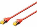 DIGITUS patch kábel Cat6A, S/FTP (PiMF), LSOH - 10m, červený