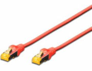 DIGITUS patch kábel Cat6A, S/FTP (PiMF), LSOH - 10m, červený