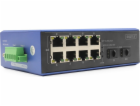 DIGITUS Industrial 8+2-Port Gigabit Ethernet PoE Switch 8...