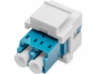 DIGITUS Fiber optic LC/LC duplex coupler, Singlemode, Key...