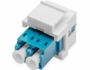 DIGITUS Fiber optic LC/LC duplex coupler, Singlemode, Keystone module