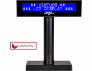 LCD displej Virtuos FL-2026 2x20, serial, černý