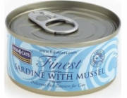 FISH4CATS Sardine with mussel - mokré krmivo pro kočky - 70g