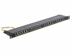 DeLOCK Patchpanel 24P Cat.6 / 0.5 HE (schwarz)
