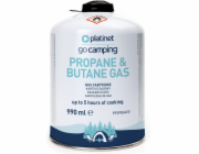 PLATINET BUTANE & PROPANE GAS CARTRIDGE CANISTER 450g 990 ml 5h