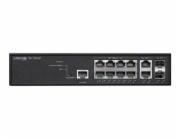 LANCOM GS-2412P - Prepínac - rízený - 8 x 10/100/1000 (PoE+) + 2 x 1 Gigabit SFP + 2 x 10/100/1000 - Lze montovat do rozvadece - PoE+ (130 W)