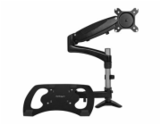 Startech Laptop Monitor Stand - Computer Monitor Stand - Full Motion Articulating - VESA Mount Monitor Desk Mount - Montážní sada (pole clamp, rubber pad, laptop shelf, pružinové rameno, swivel arm, 4