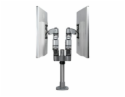 Startech Desk Mount Dual Monitor Arm, Premium Articulating Monitor Arm, up to 27" VESA Mount Displays, Height Adjustable Monitor Mount, Rotating/Swivel/Tilt, Desk Clamp/Grommet, Silver - Easy & Quick 