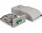 Digitus Domácí rozvodná jednotka Ftth, 3 x LC/APC Duplex OS2, IP54, připraveno pro spojování