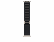 Apple Černý řemínek Alpine pro pouzdro 49 mm - velikost M - prvky z přírodního titanu
