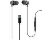 Cellular Line Cellularline USB-C In Ear sluchátka s mikrofonem, černá