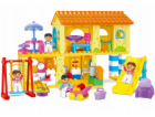 Bounn Stavební kostky Žlutý dům s houpačkou 102 dílků