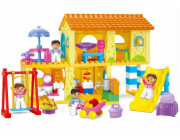 Bounn Stavební kostky Žlutý dům s houpačkou 102 dílků
